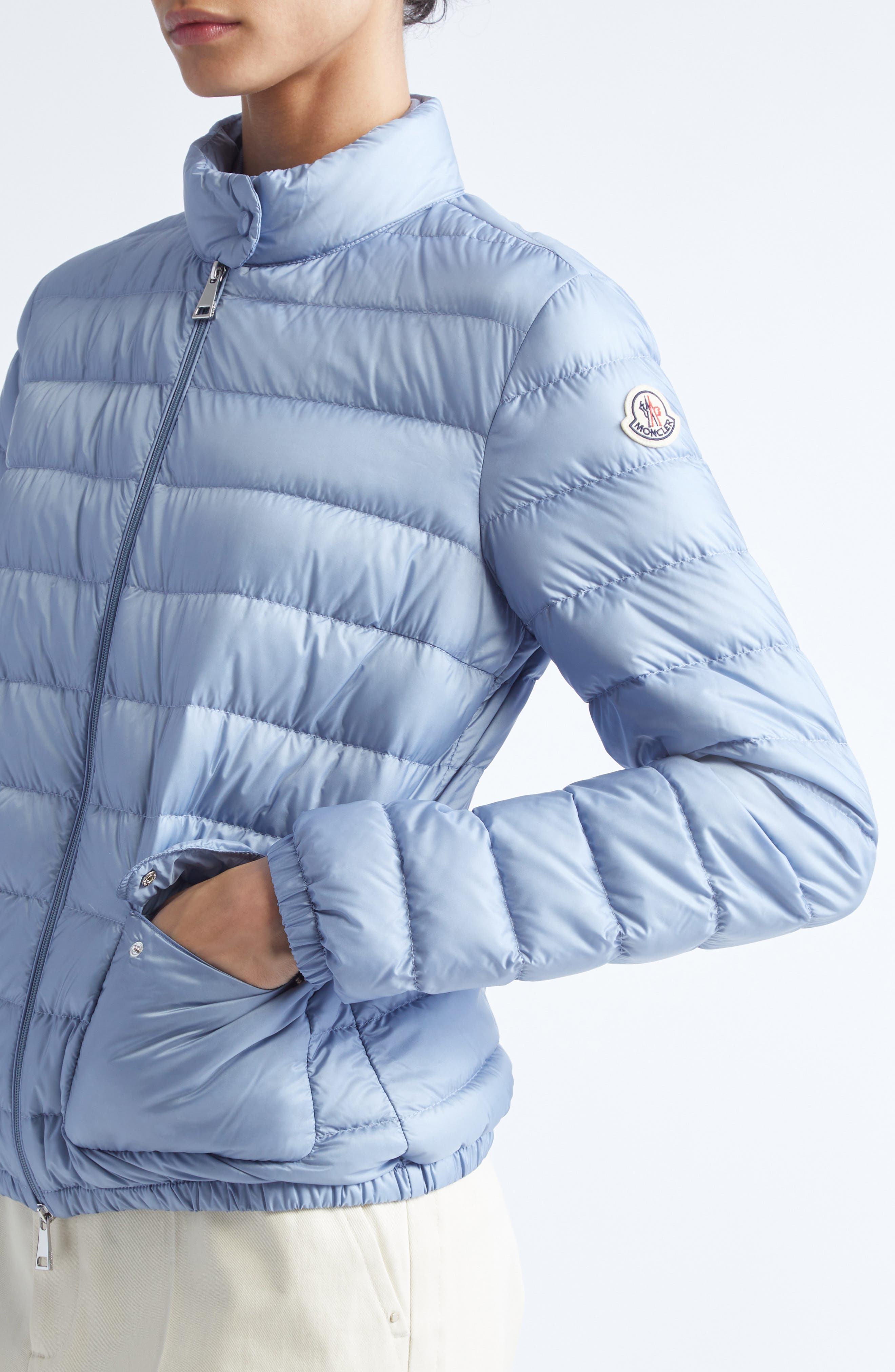 Moncler Lans Down Puffer Jacket in Blue at Nordstrom - 4