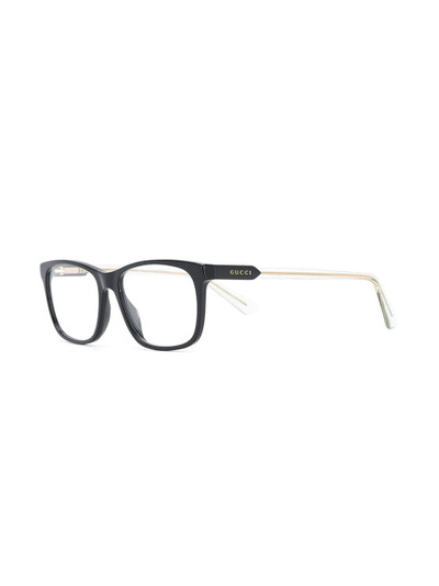 GUCCI rectangular frame glasses outlook