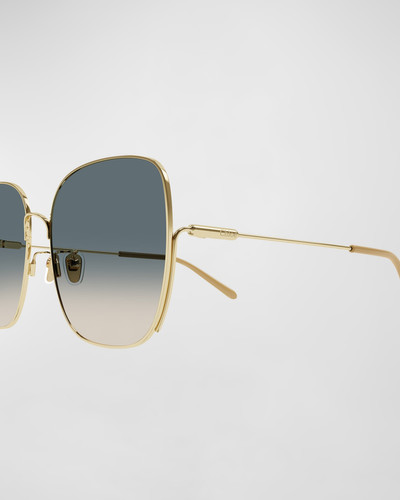 Chloé Gradient Round Metal Sunglasses outlook