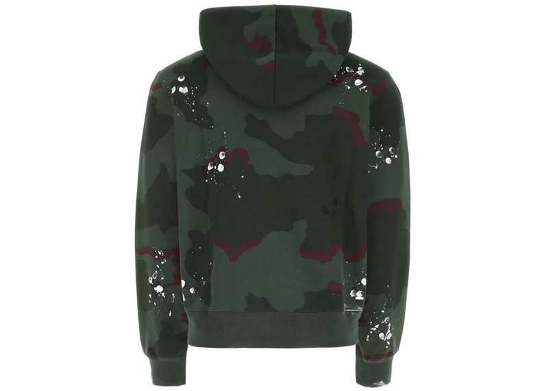 AMIRI AMIRI Logo Camo Hoodie Green outlook