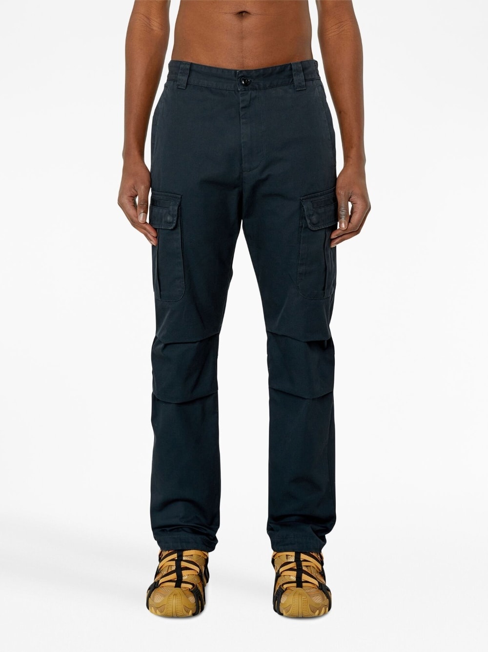 logo-embroidered cargo-trousers - 3