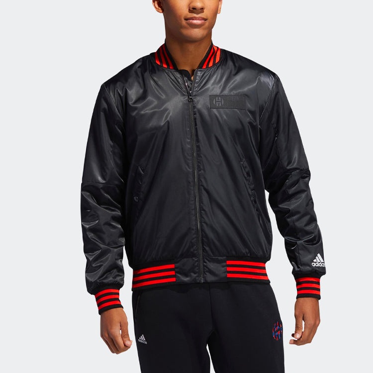 adidas Hrdn Jkt Bb Sho Casual Sports Basketball Jacket Black DX6797 - 3