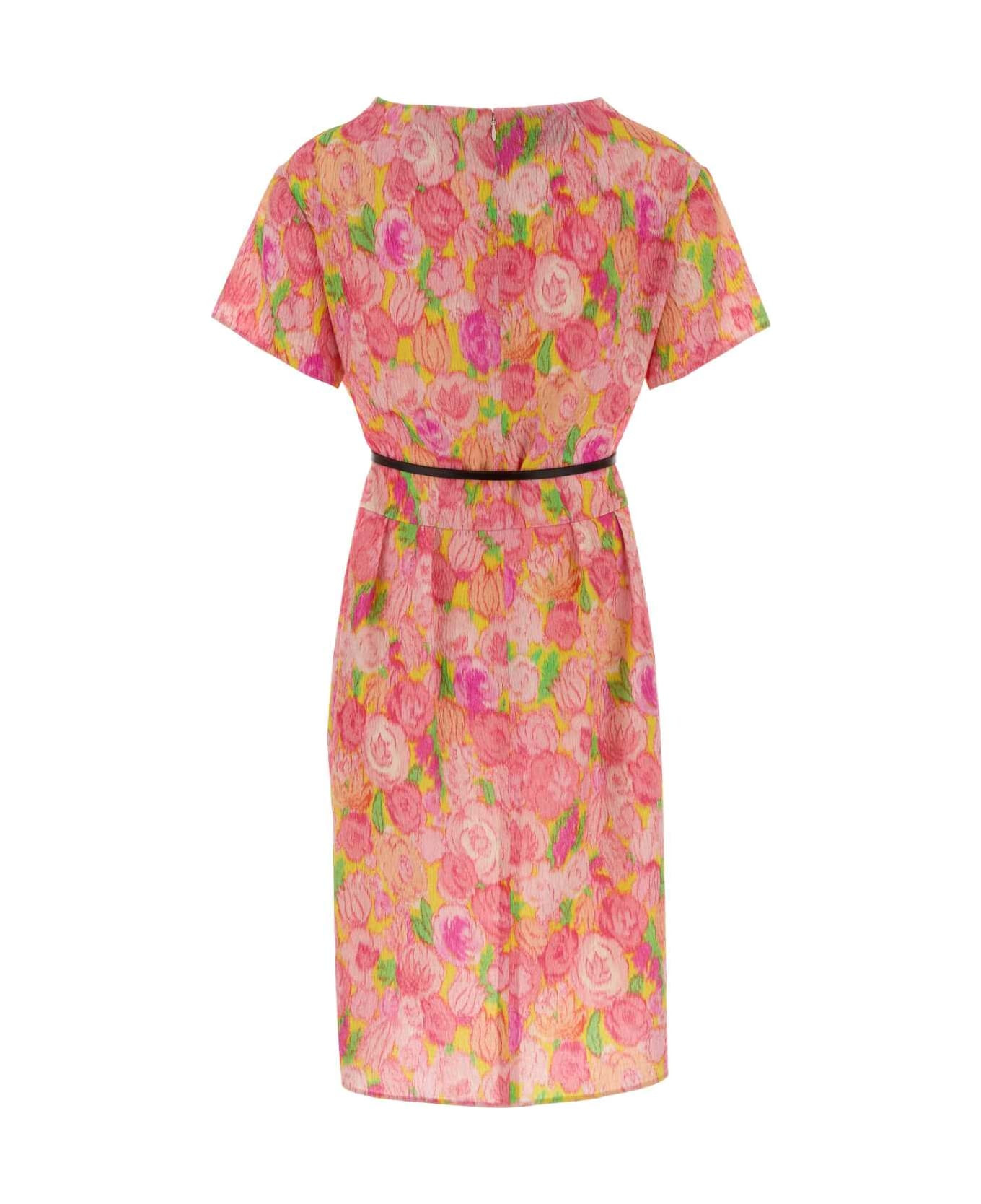 Printed Silk Blend Dress - 2