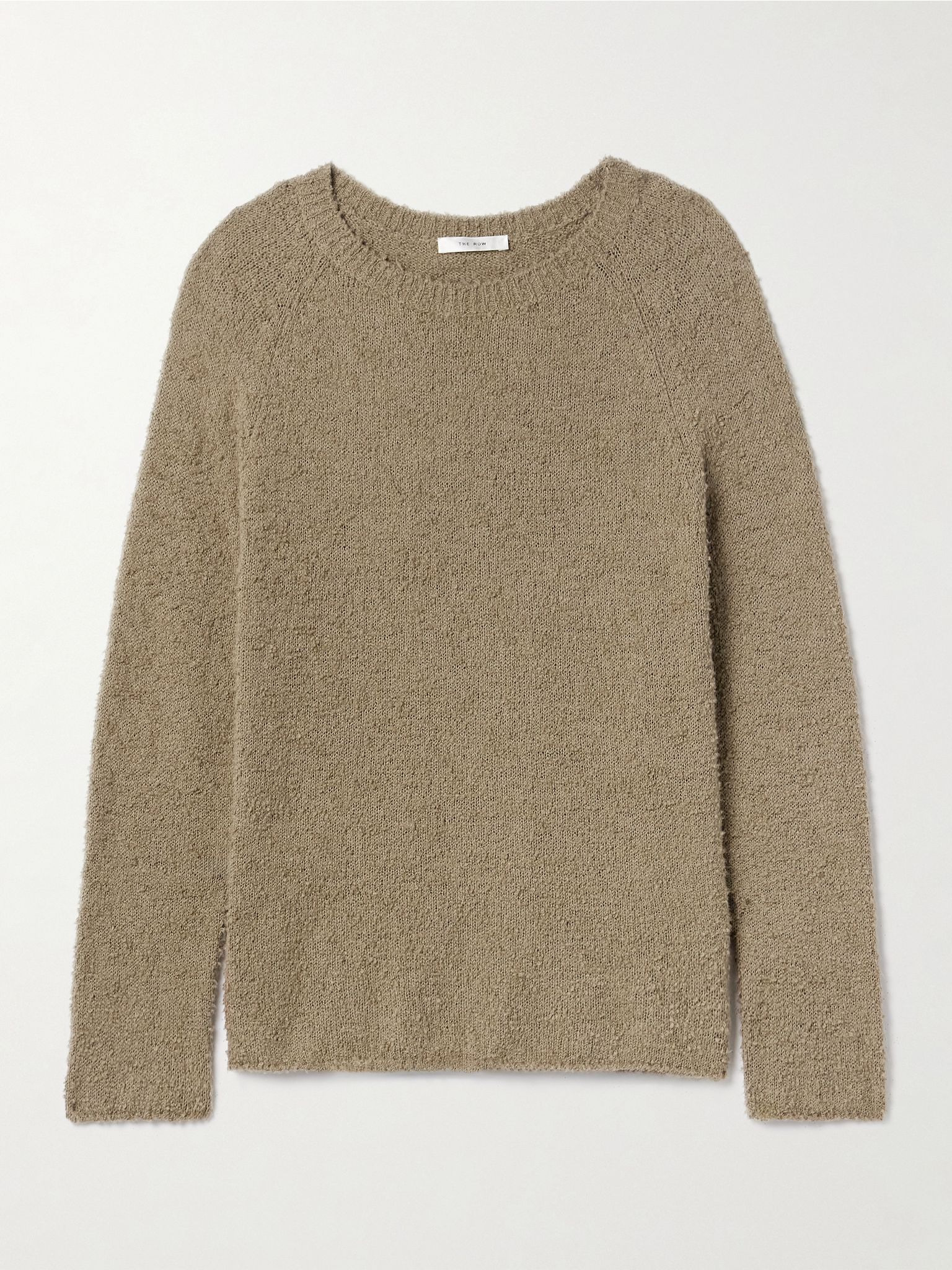 Kathy cotton-bouclé sweater Taupe - 1