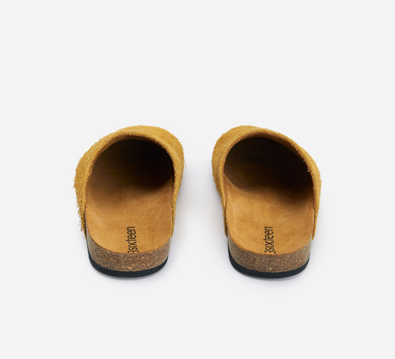 Mule - Shaggy Tan Suede 3