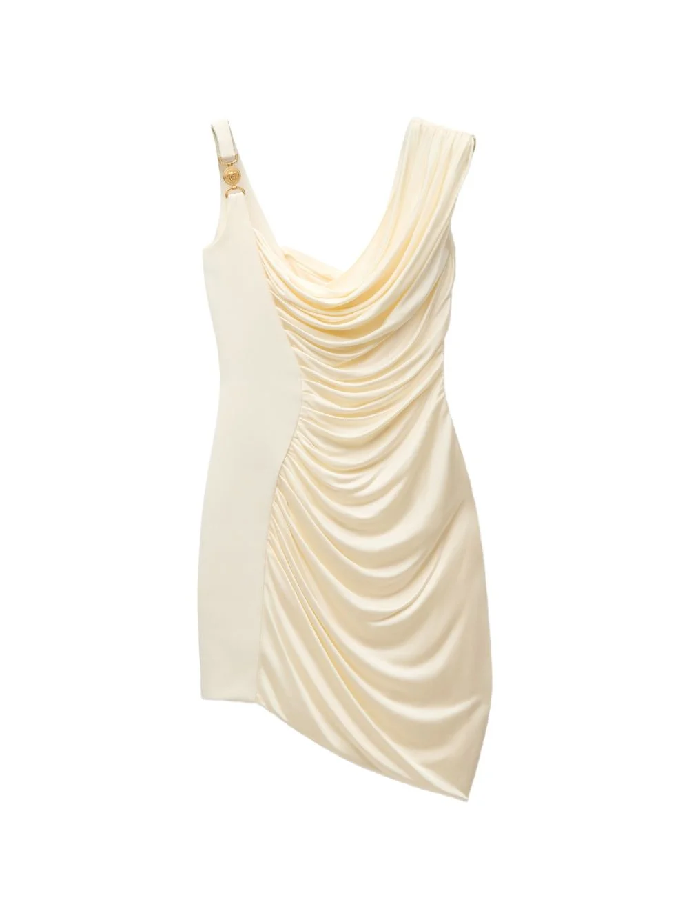 envers-satin crêpe draped mini dress - 1