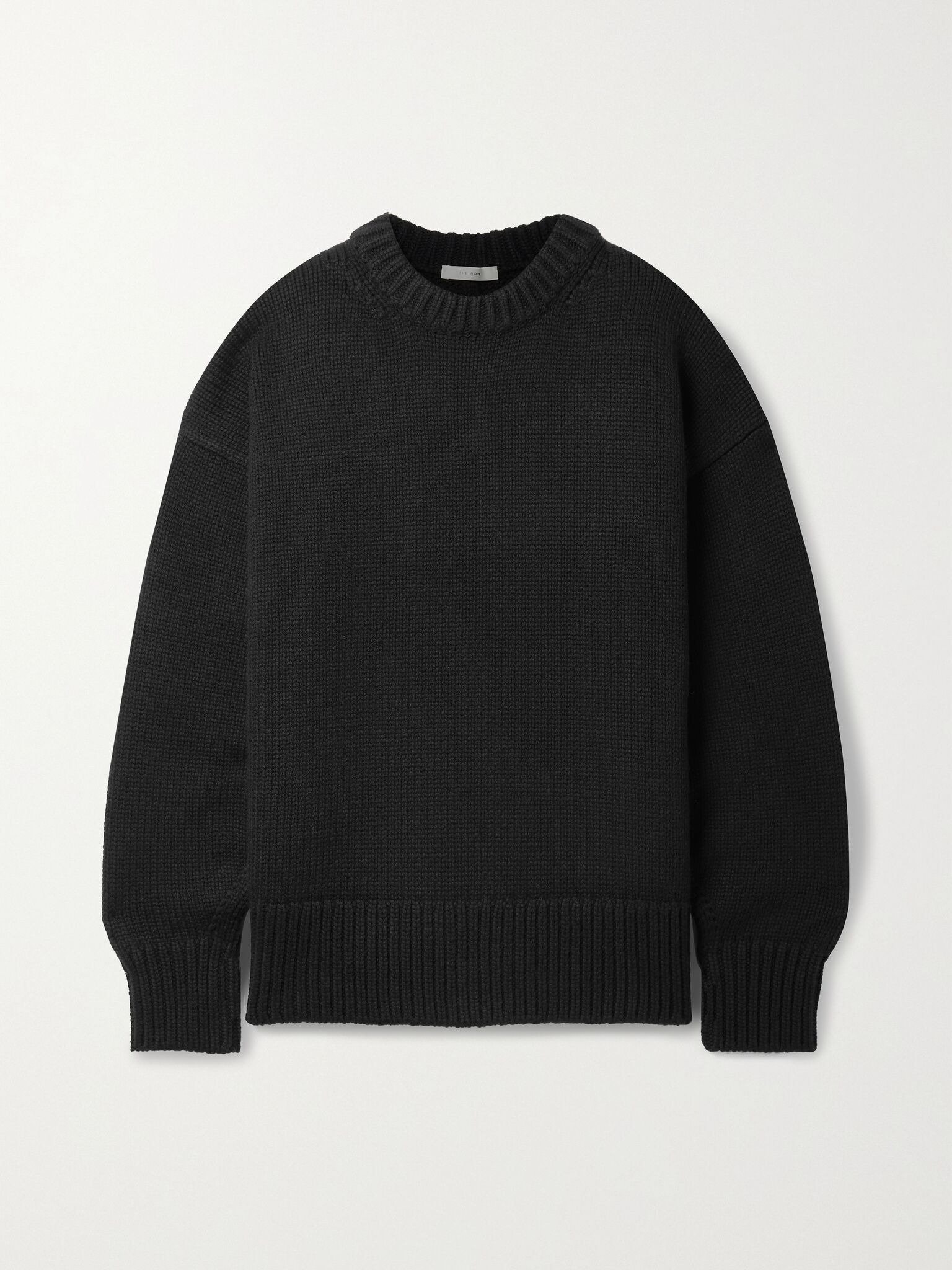 Essentials Ophelia wool and cashmere-blend sweater Black - 1