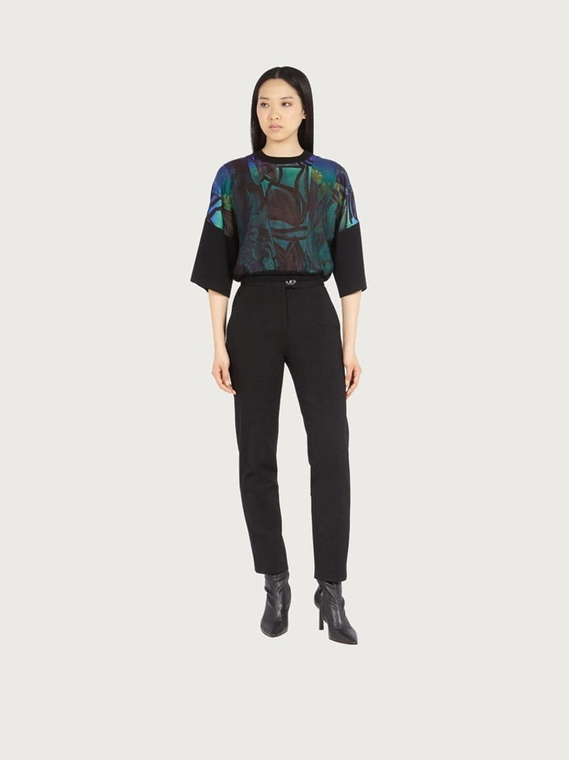 JERSEY FLARED TROUSER 4