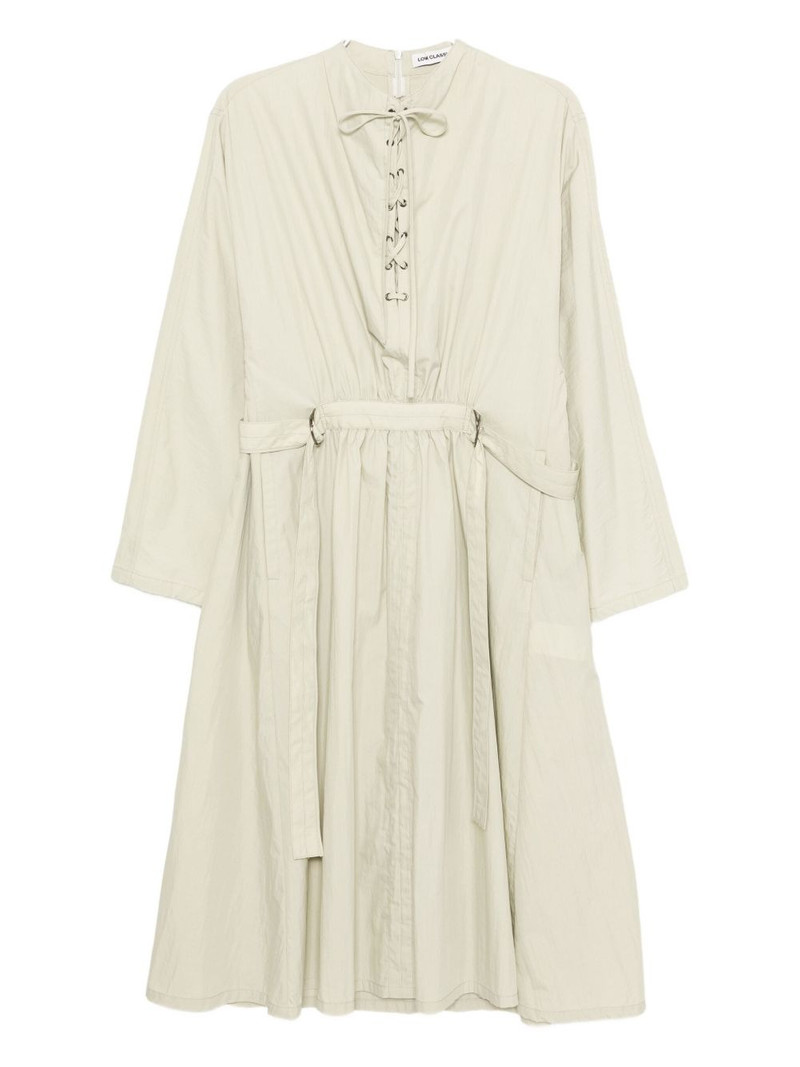drawstring belted dress 1
