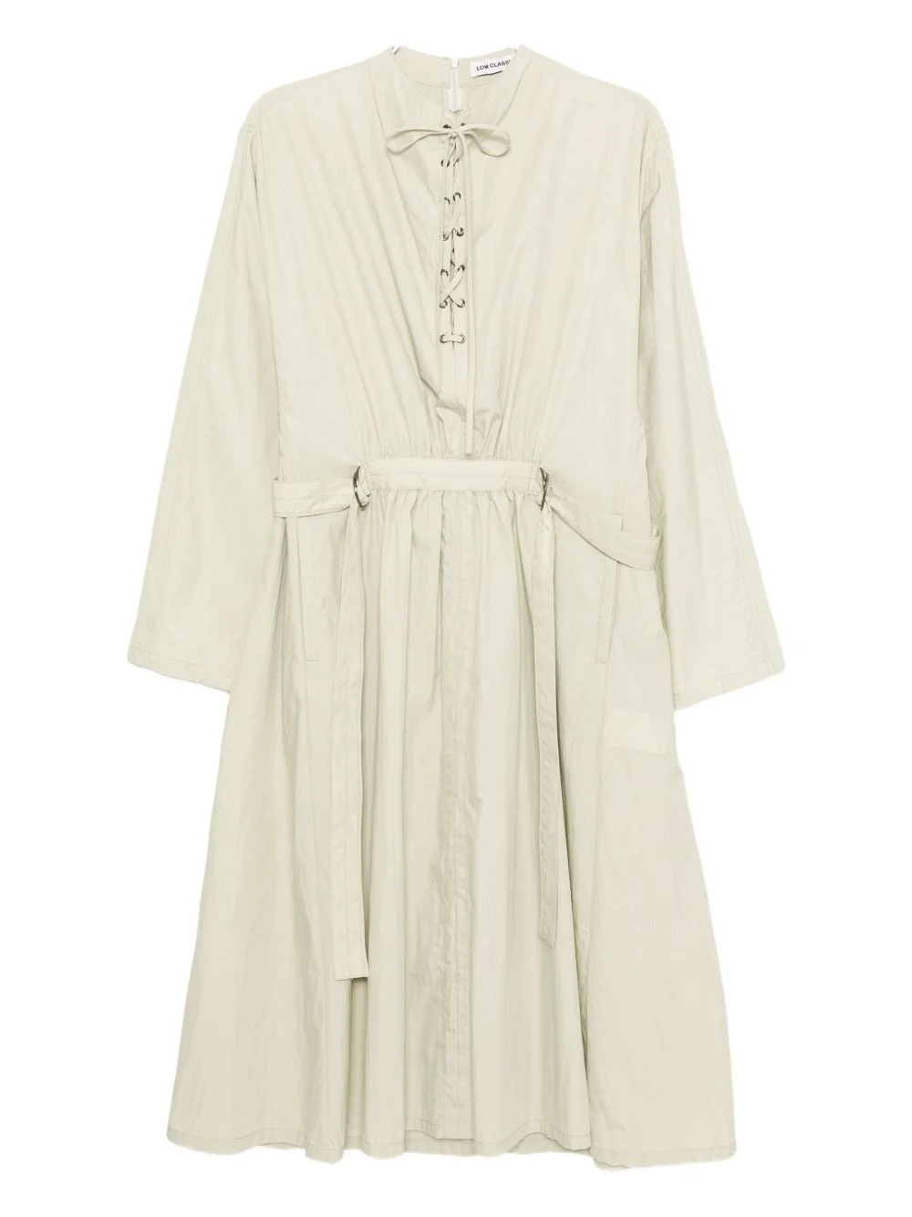 drawstring belted dress - 1