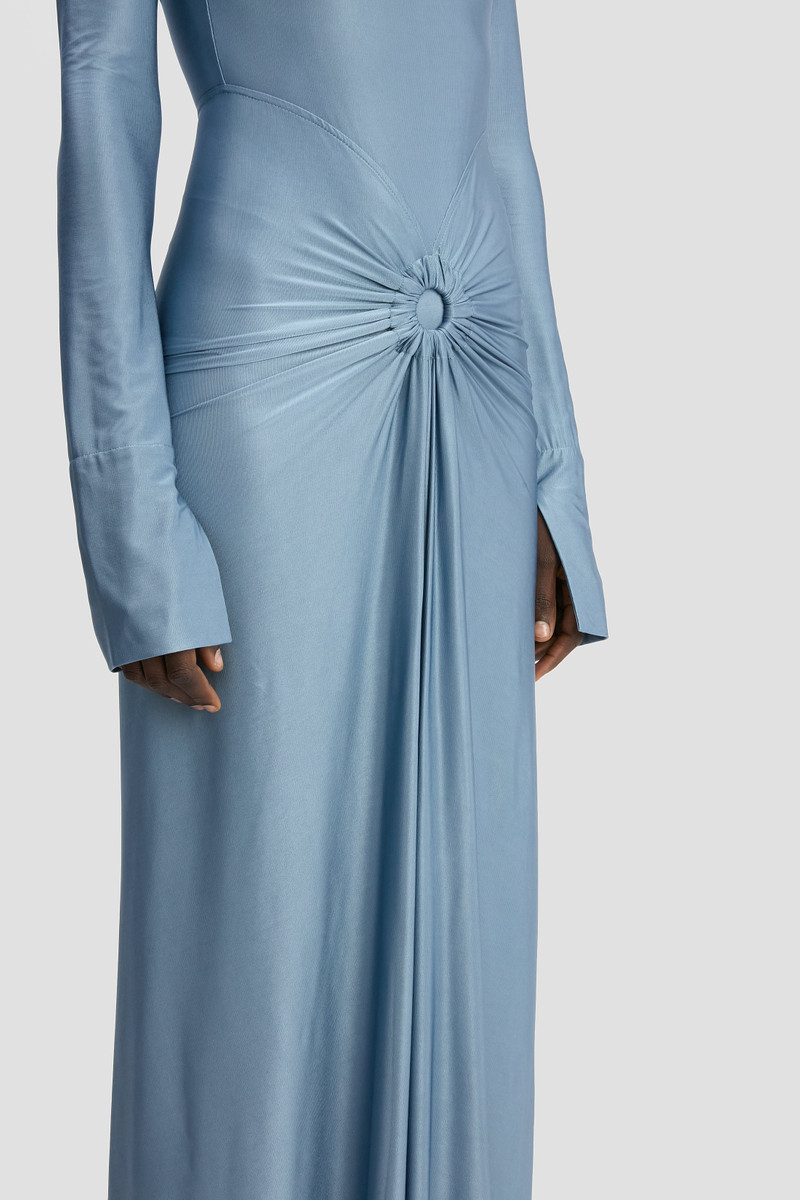 Frances Midi Dress In Stone 4