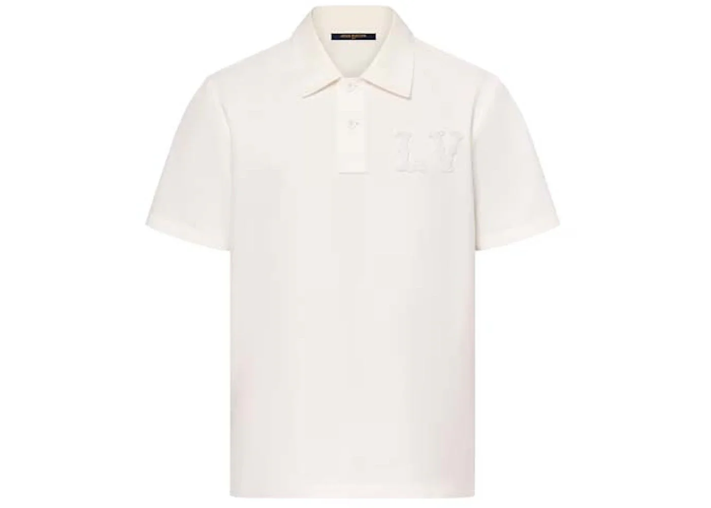 Louis Vuitton Poplin Polo with Embroidered LV Patch Milky White - 1
