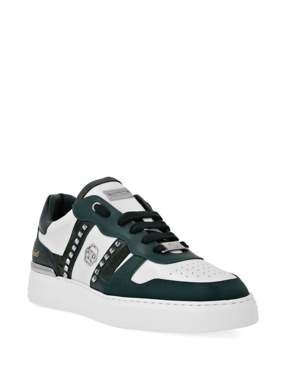 logo-embellished panelled sneakers - 2