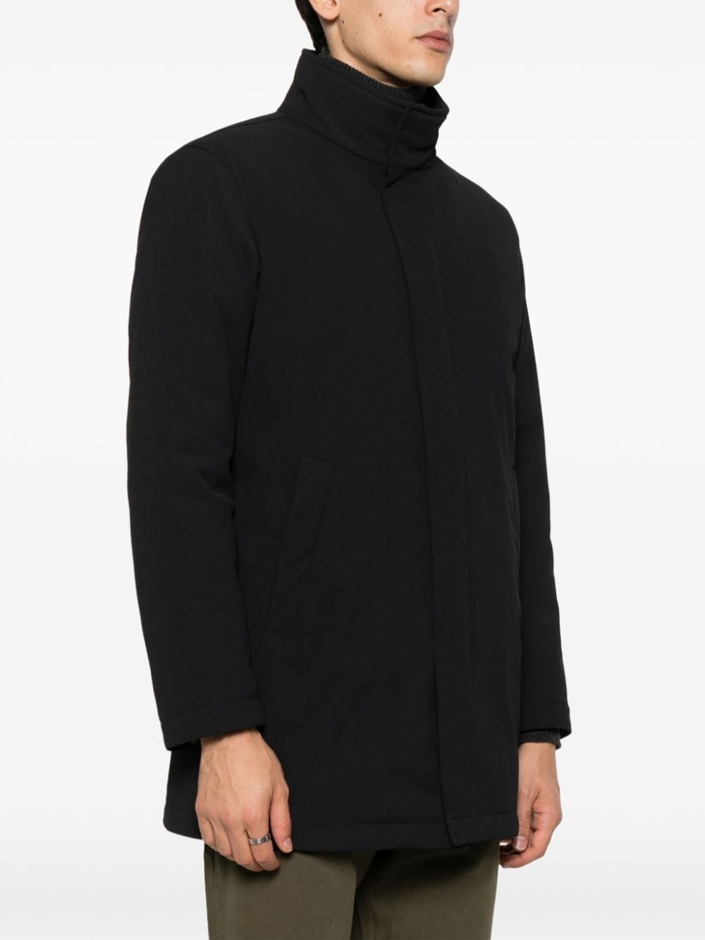 funnel-neck padded coat - 3