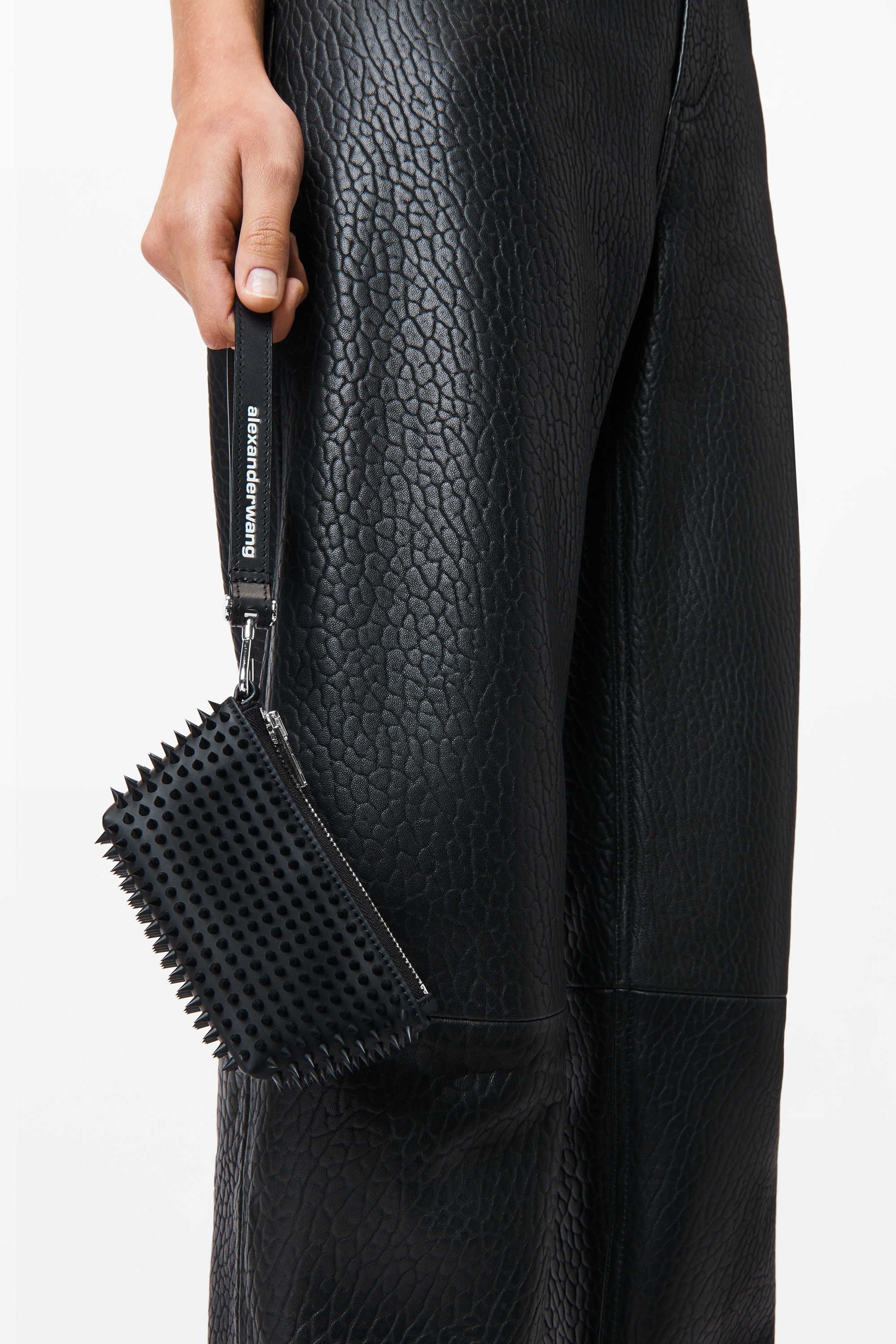 coin purse in rubberized spikes - 3