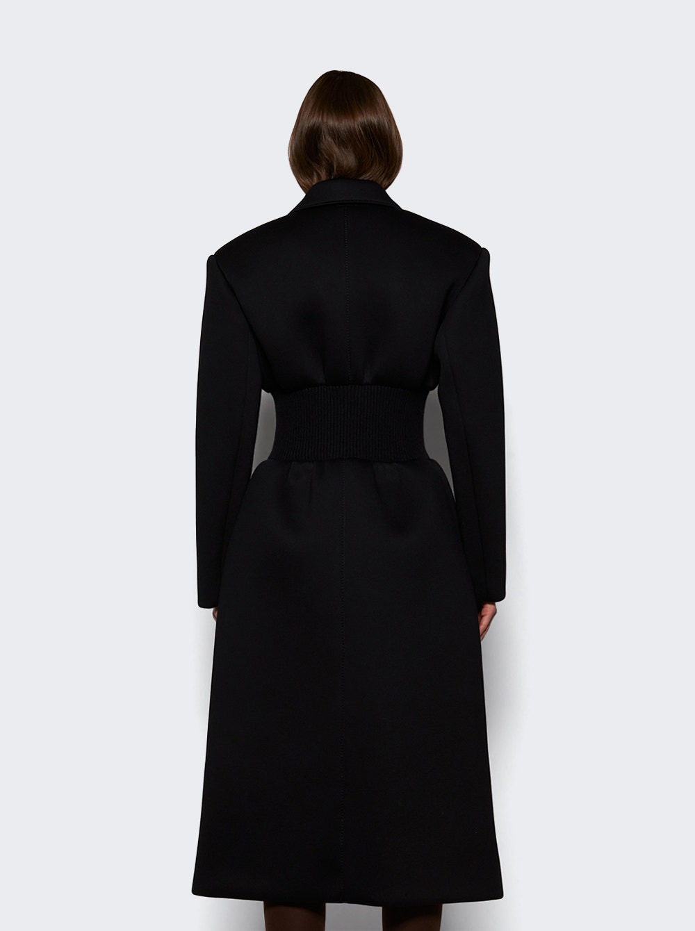 Bonded Single Breasted Coat Black - 5