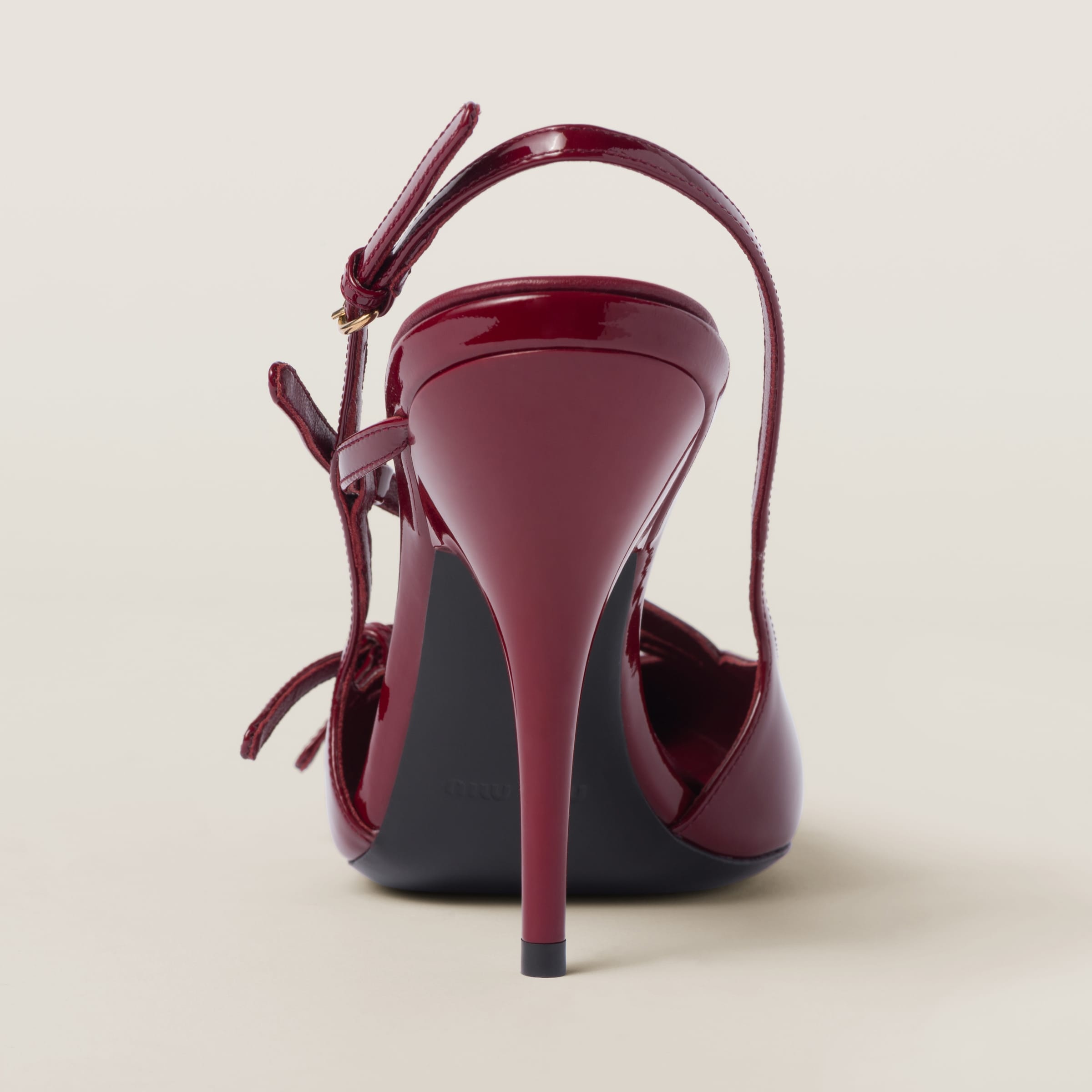 Patent leather slingbacks with buckles - 3