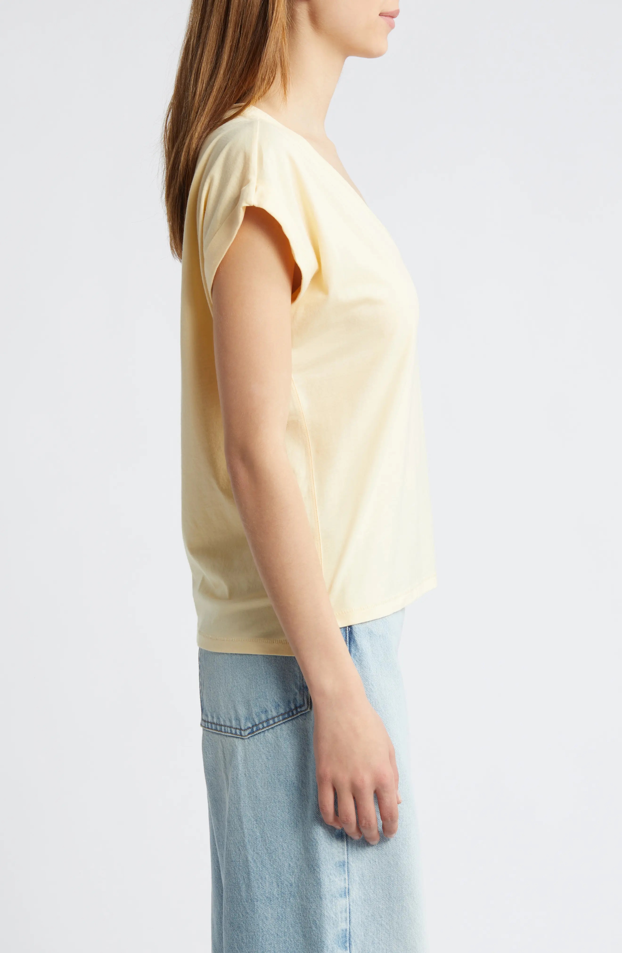 Easy Cotton V-Neck T-Shirt - 3