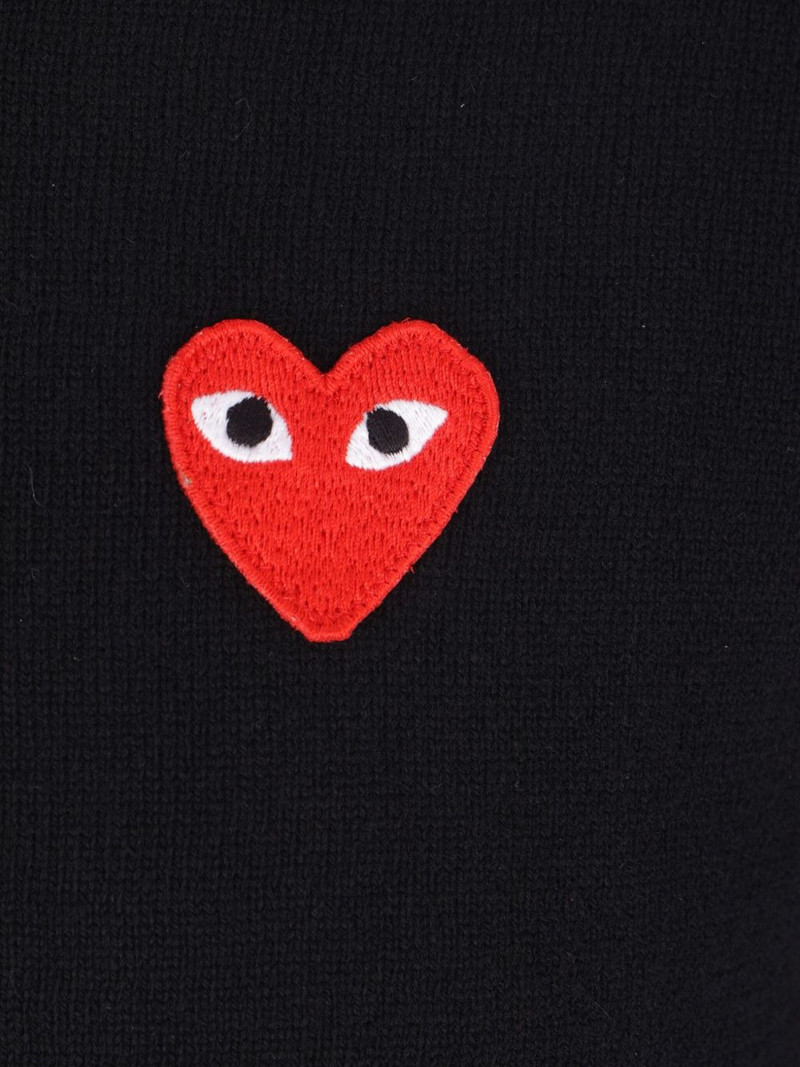 Comme des Garçons PLAY heart-logo wool sweater outlook