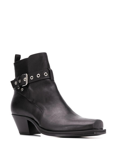 VERSACE wrap-around strap ankle boots outlook