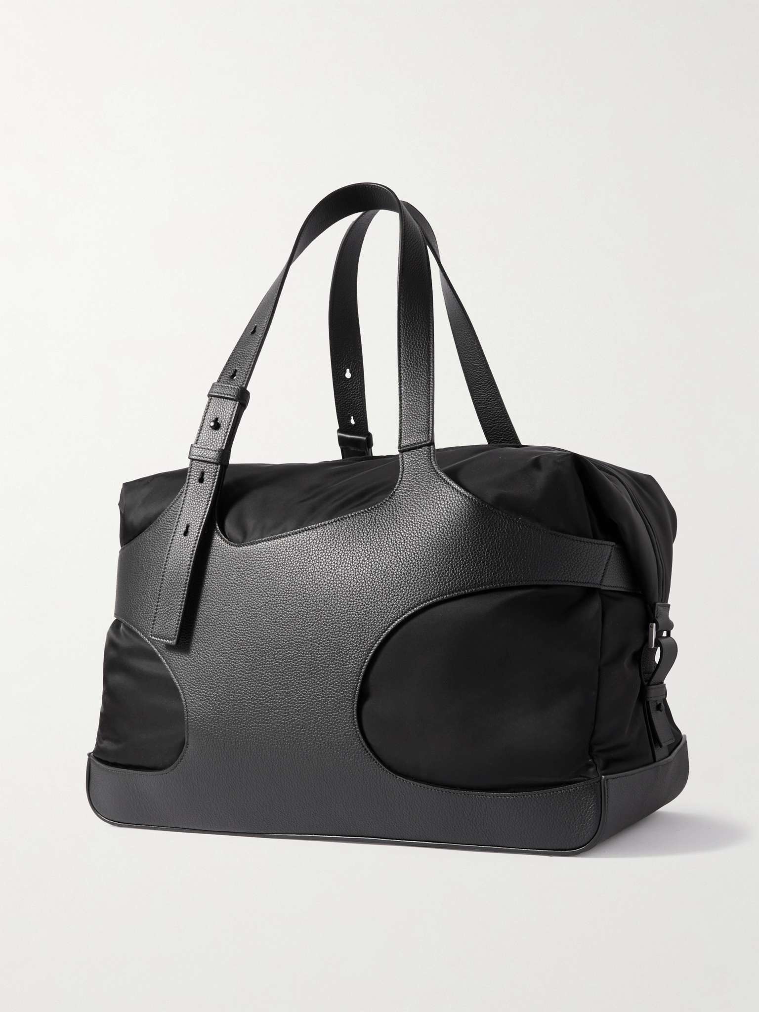 Cut Out Full-Grain Leather and Shell Holdall - 4