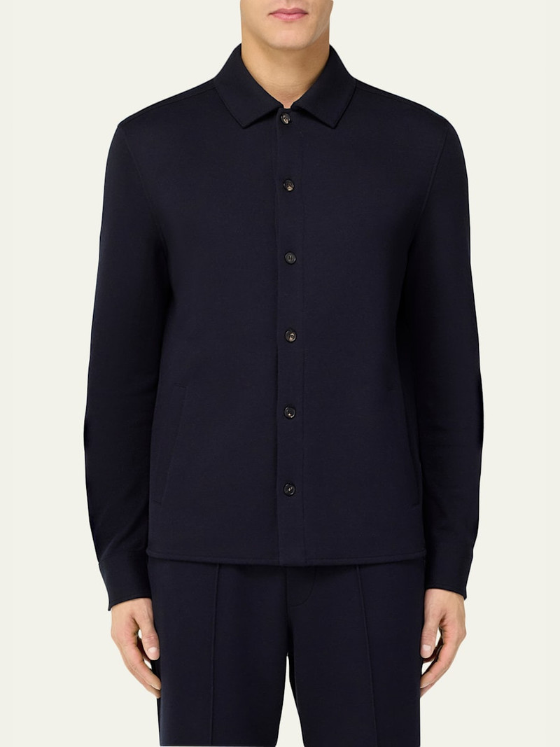 Loro Piana Men's Whitney Cotton and Cashmere Fleece Overshirt outlook