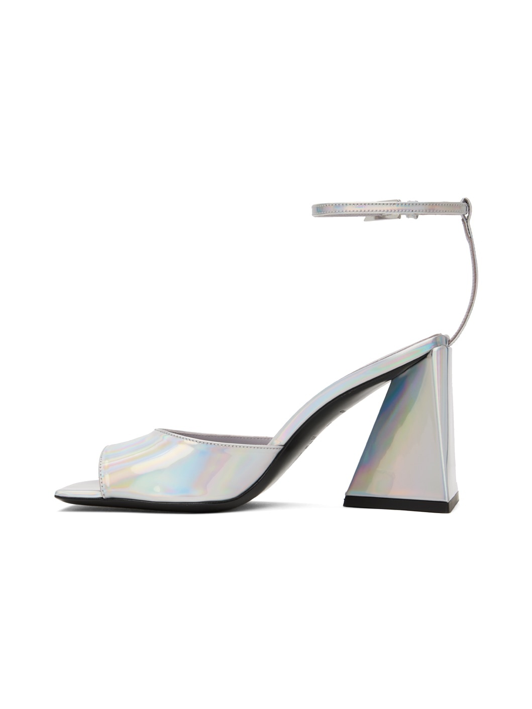 Silver Piper Heeled Sandals - 3