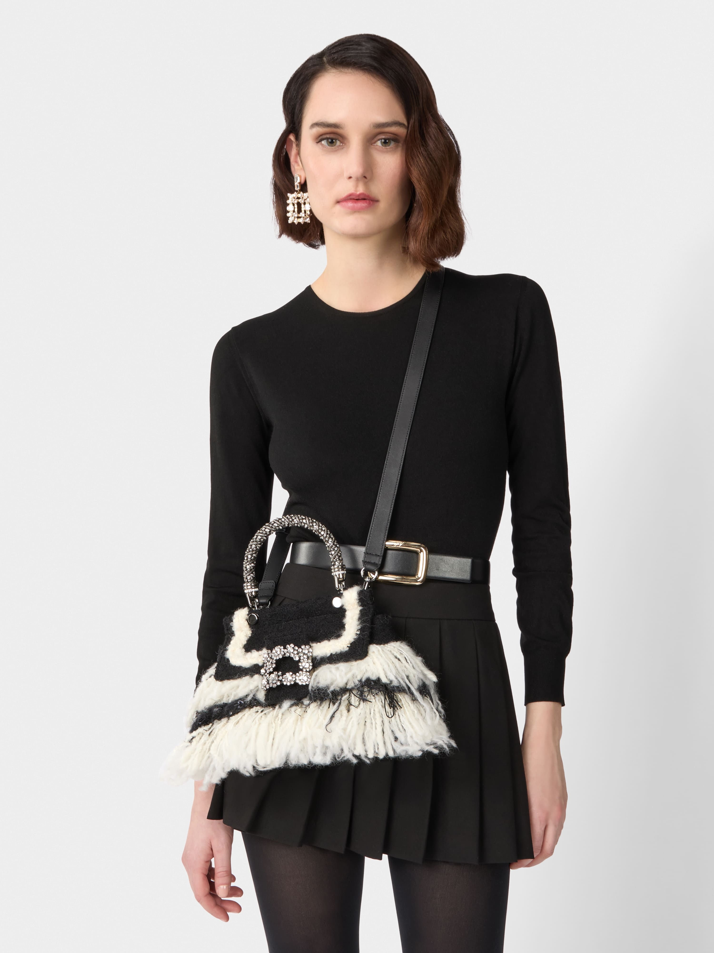 Jewel Efflorescence Mini Bag in wool - 9
