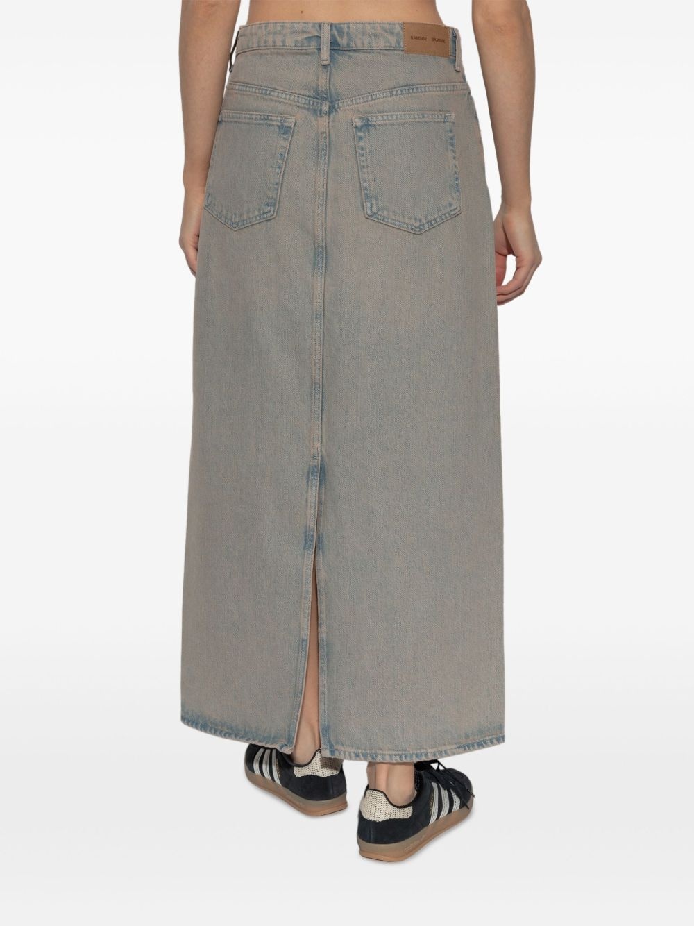 denim midi skirt - 3