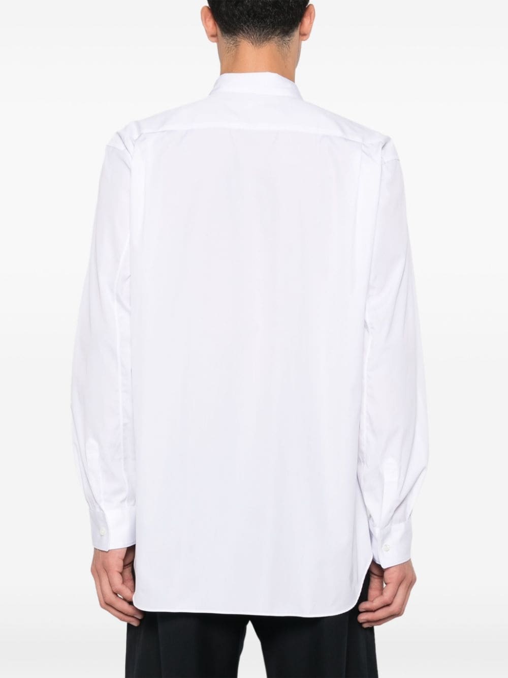 patch-lettering shirt - 4