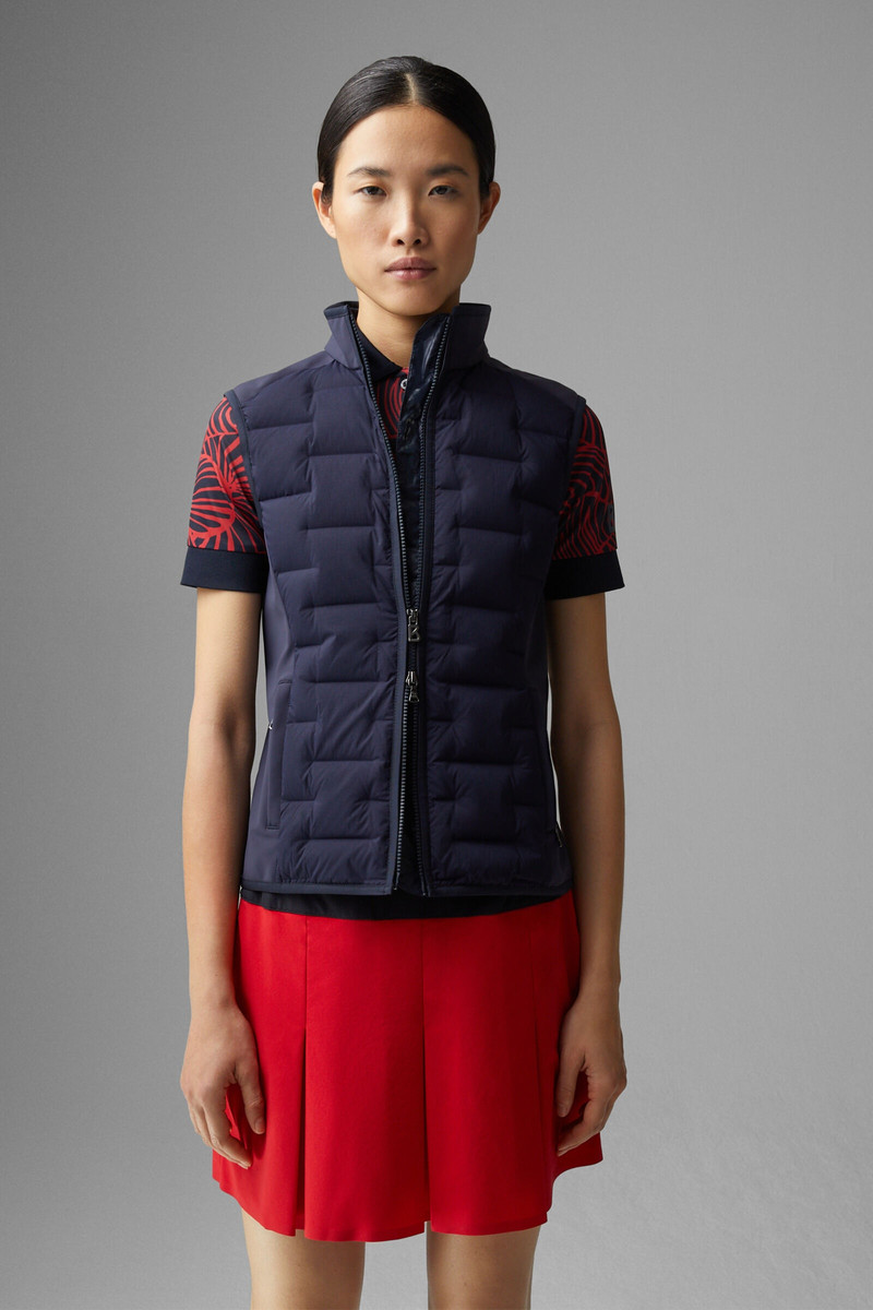 Dorina Softshell down vest in Navy blue 2
