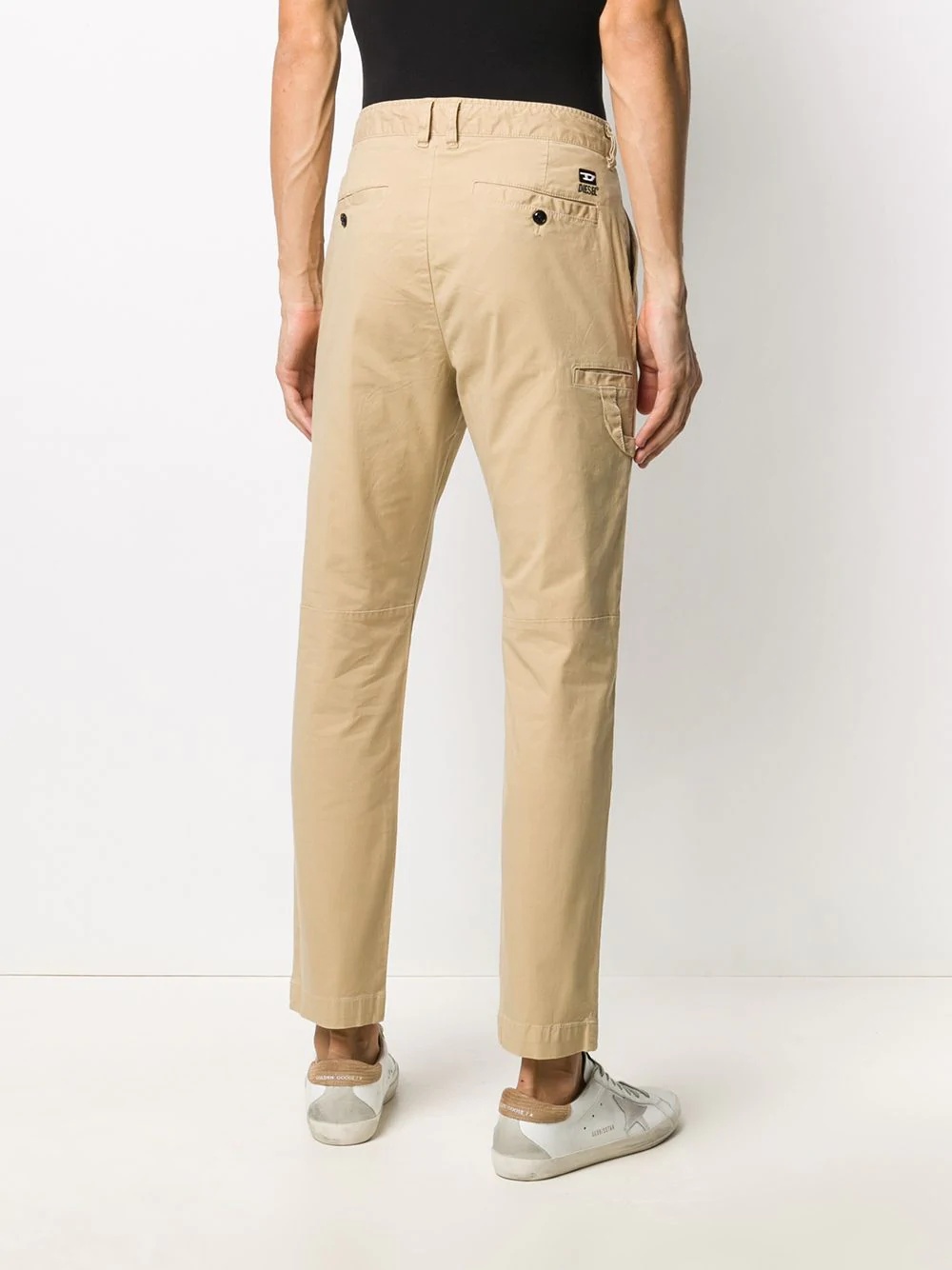 cropped slim-fit trousers - 4