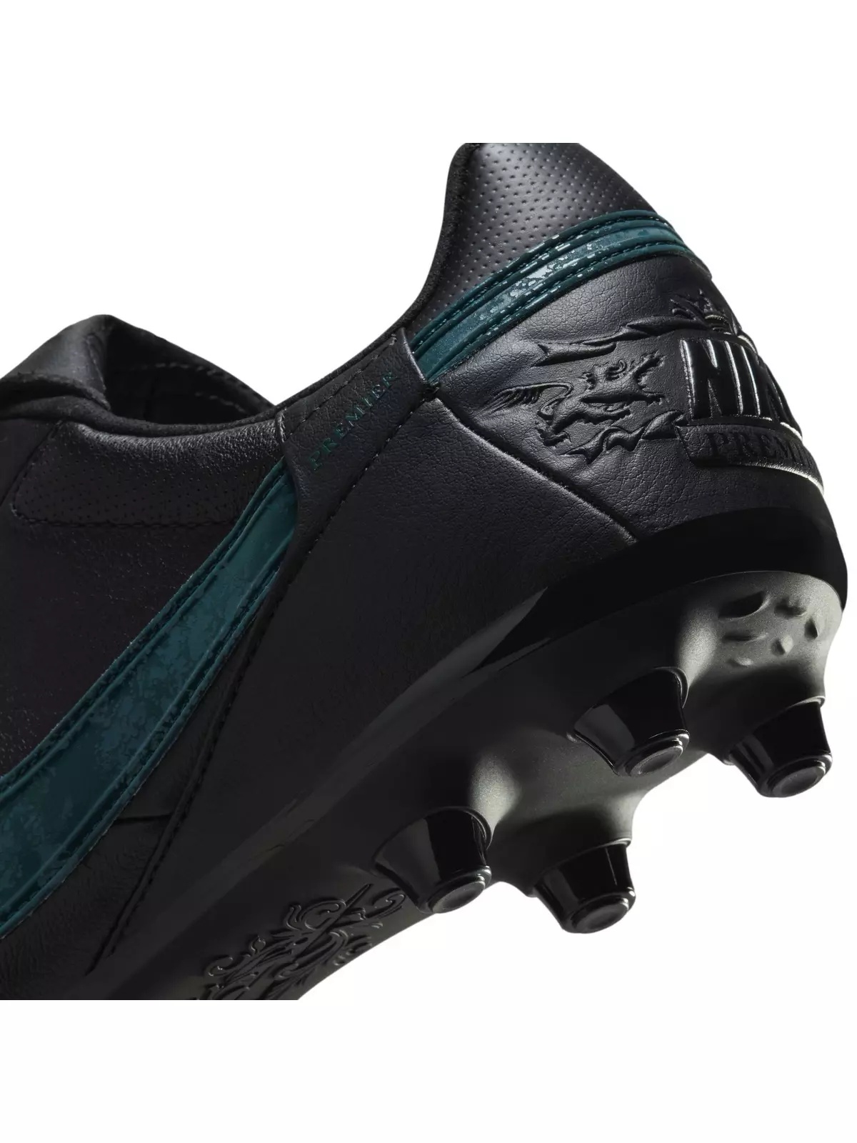 Premier 3 FG Low Top "Black/Deep Jungle" Men's Soccer Cleat - 11