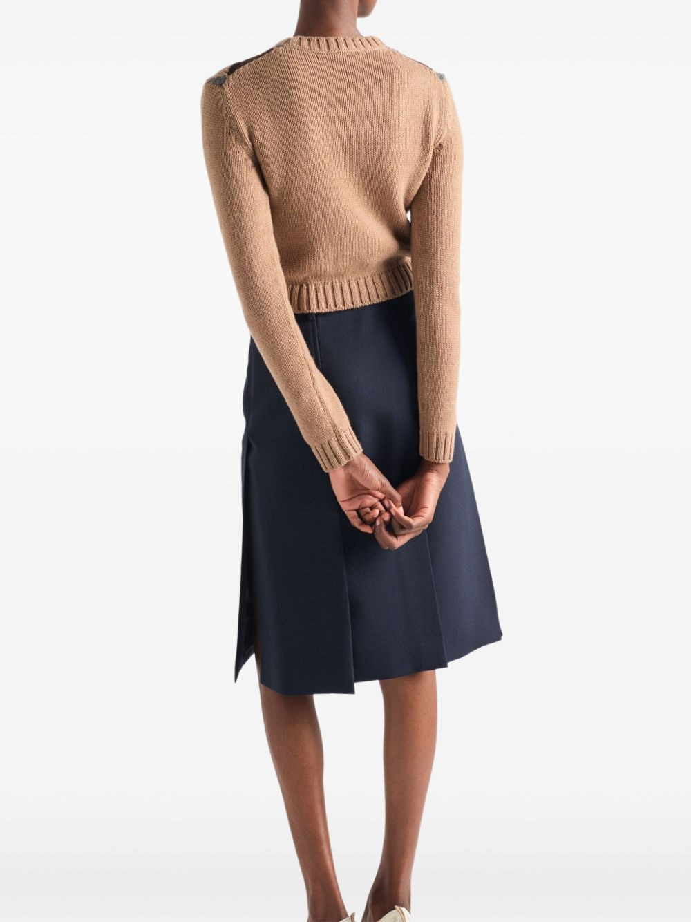 argyle-pattern crew-neck sweater - 4