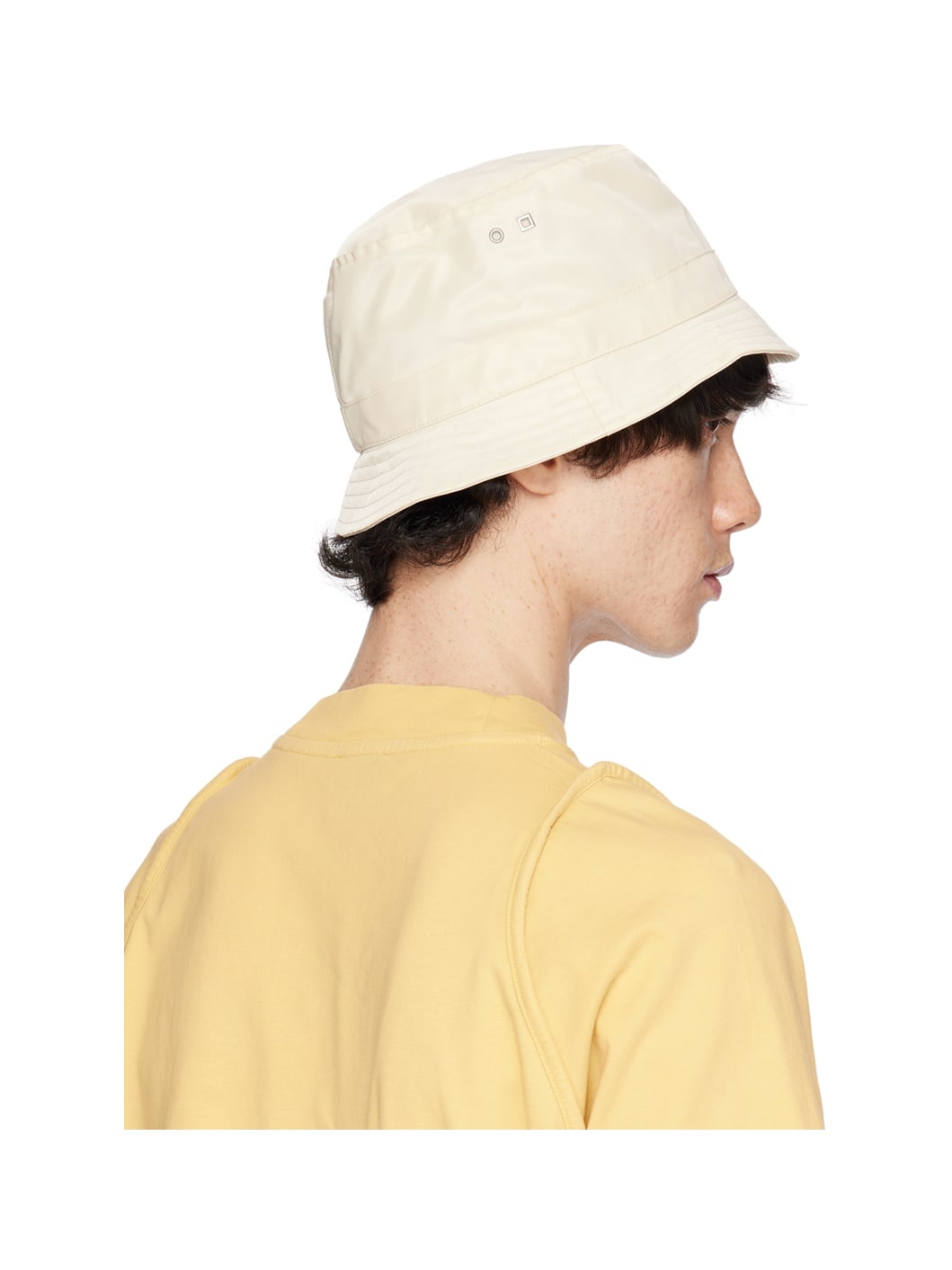 Yellow 'Le bob Ovalie' Bucket Hat - 3