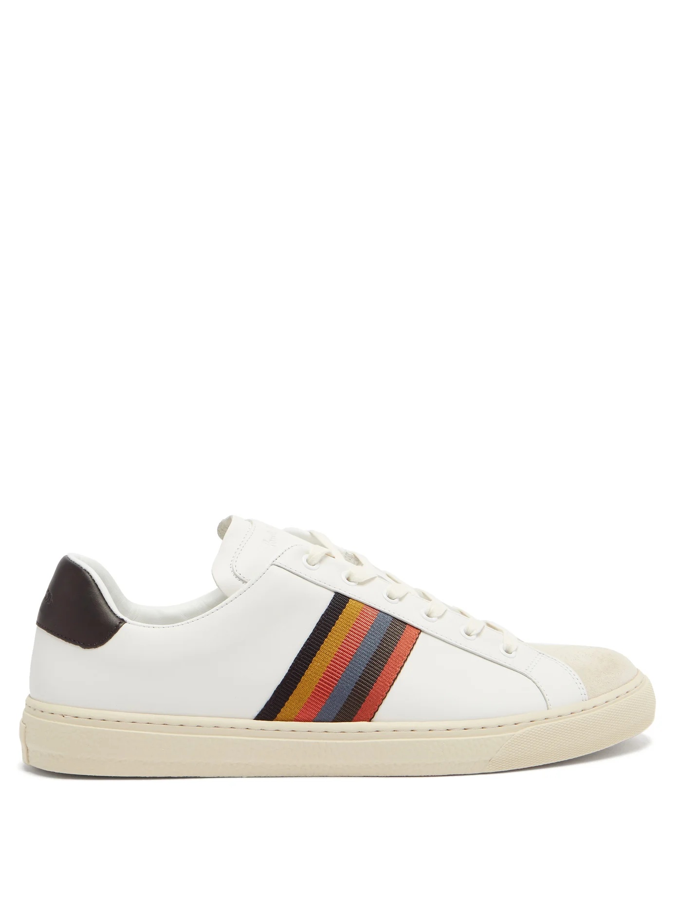 Hansen Artist-stripe leather trainers - 1