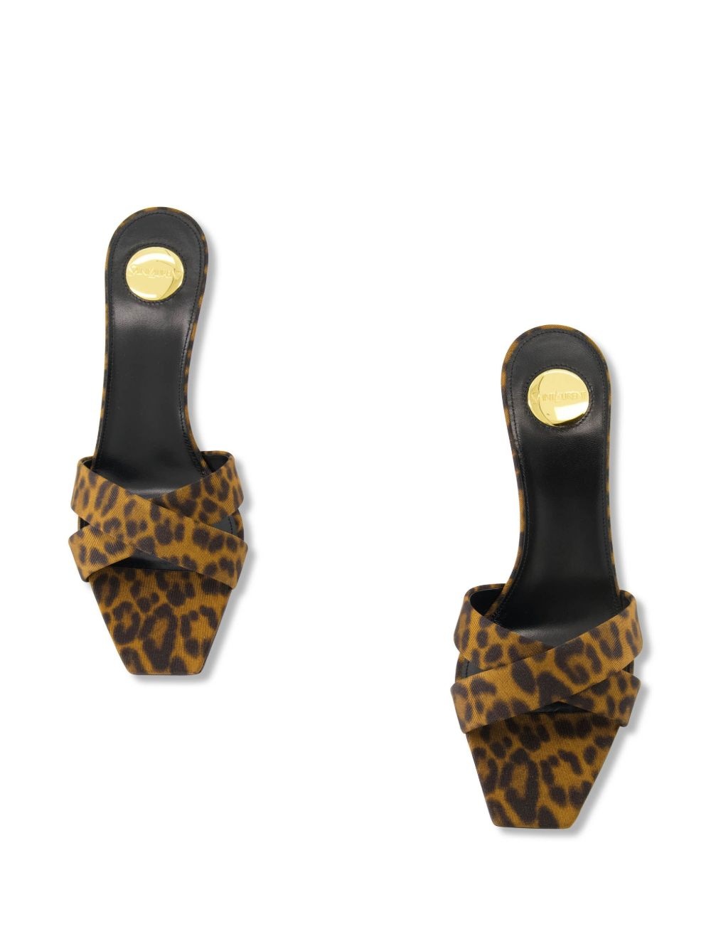 75mm leopard-print mules - 6