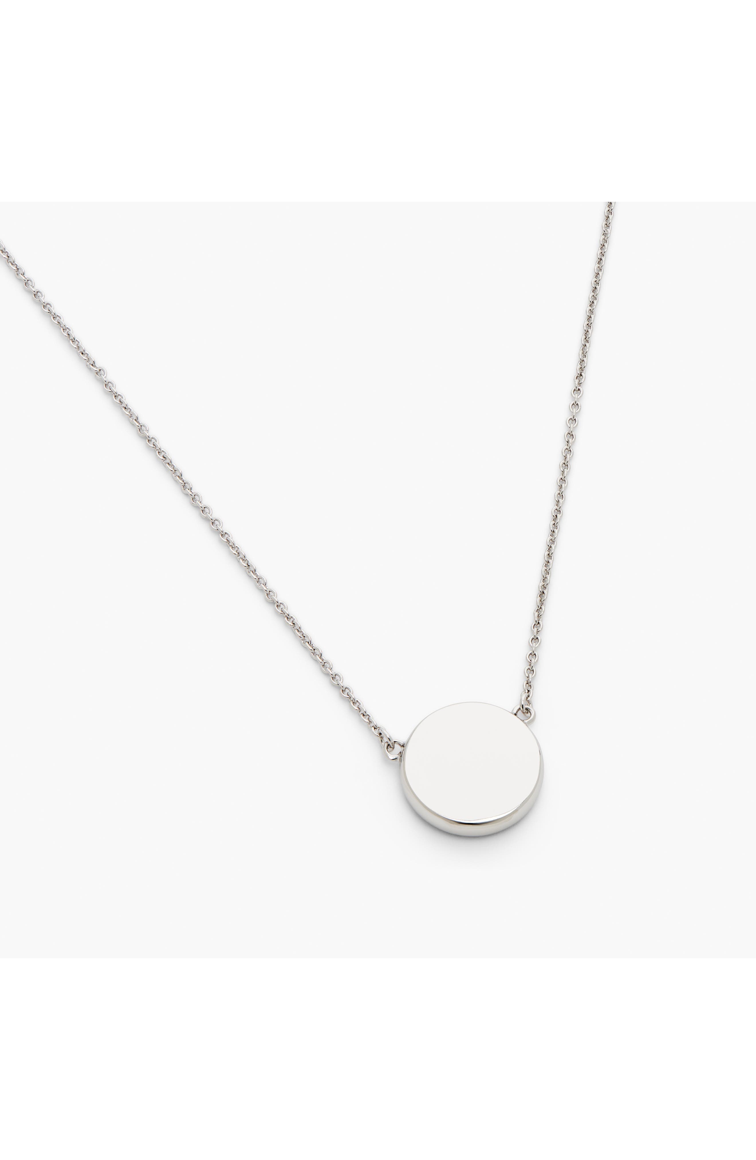 Marc Jacobs The Button Pendant Necklace in Silver/black at Nordstrom - 3