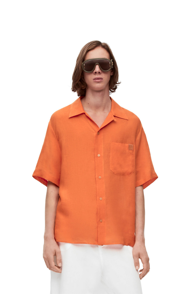 Bowling shirt in linen 3