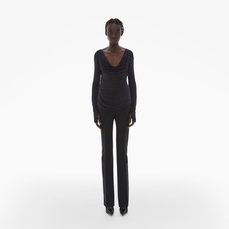 Helmut Lang RIBBED COWL NECK TOP outlook