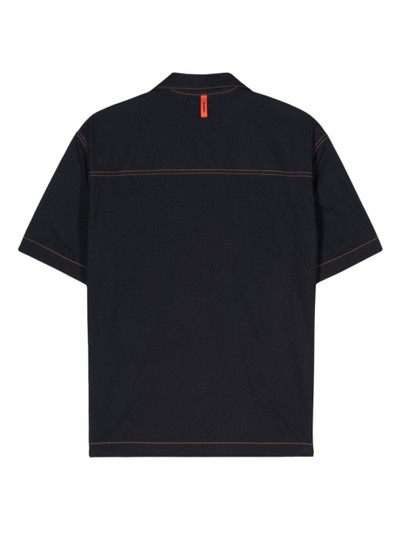 SUNNEI contrast-stitching denim shirt outlook