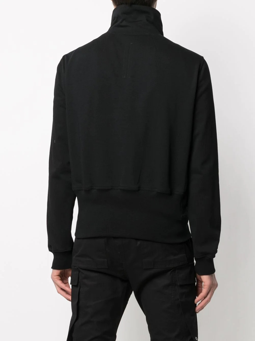 off-centre zipped sweatshirt - 4