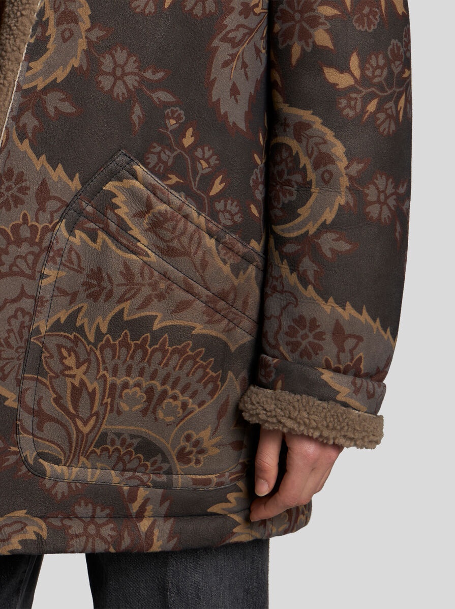 PRINTED SHEARLING JACKET - 3