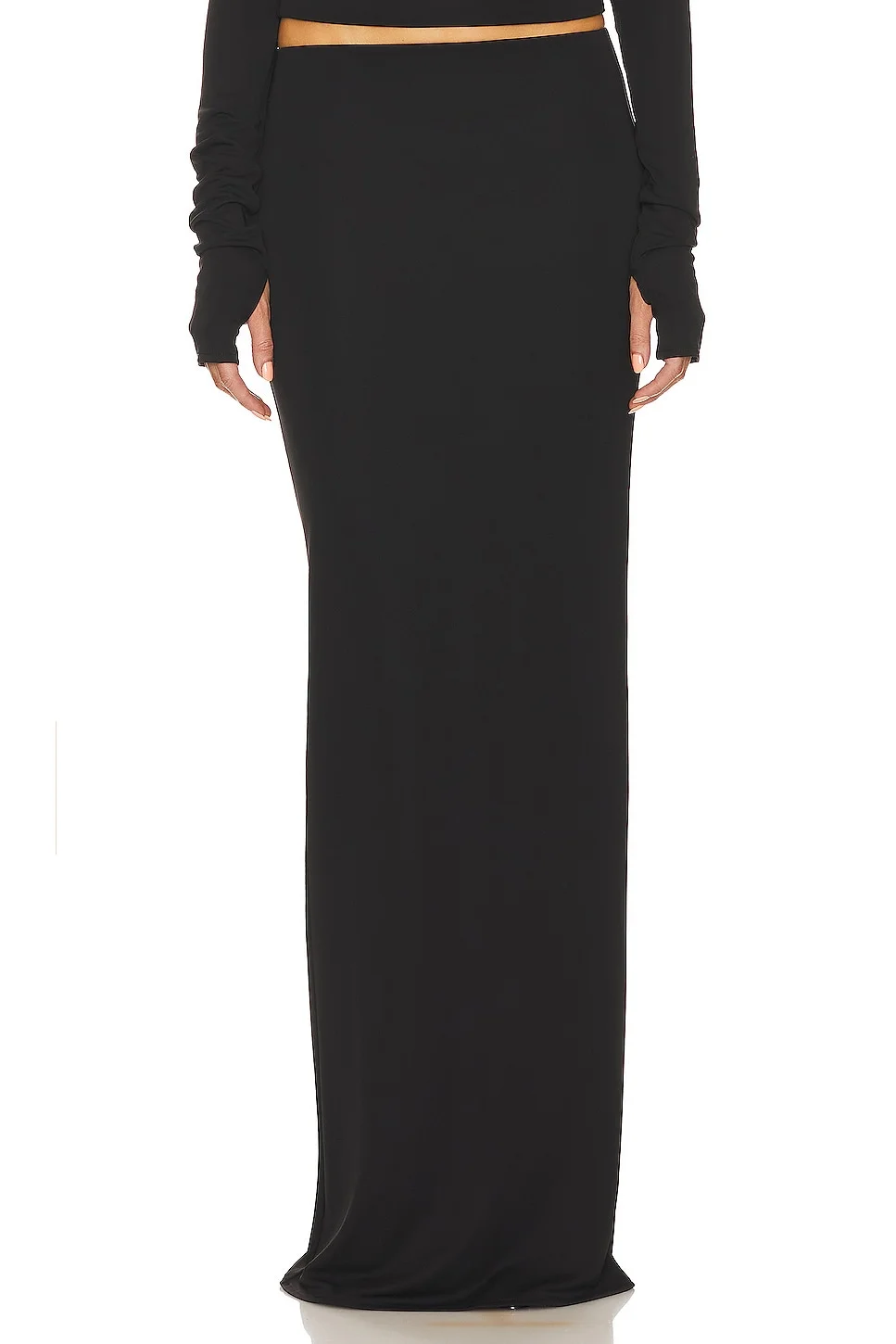 Matte Jersey Slim Skirt - 1