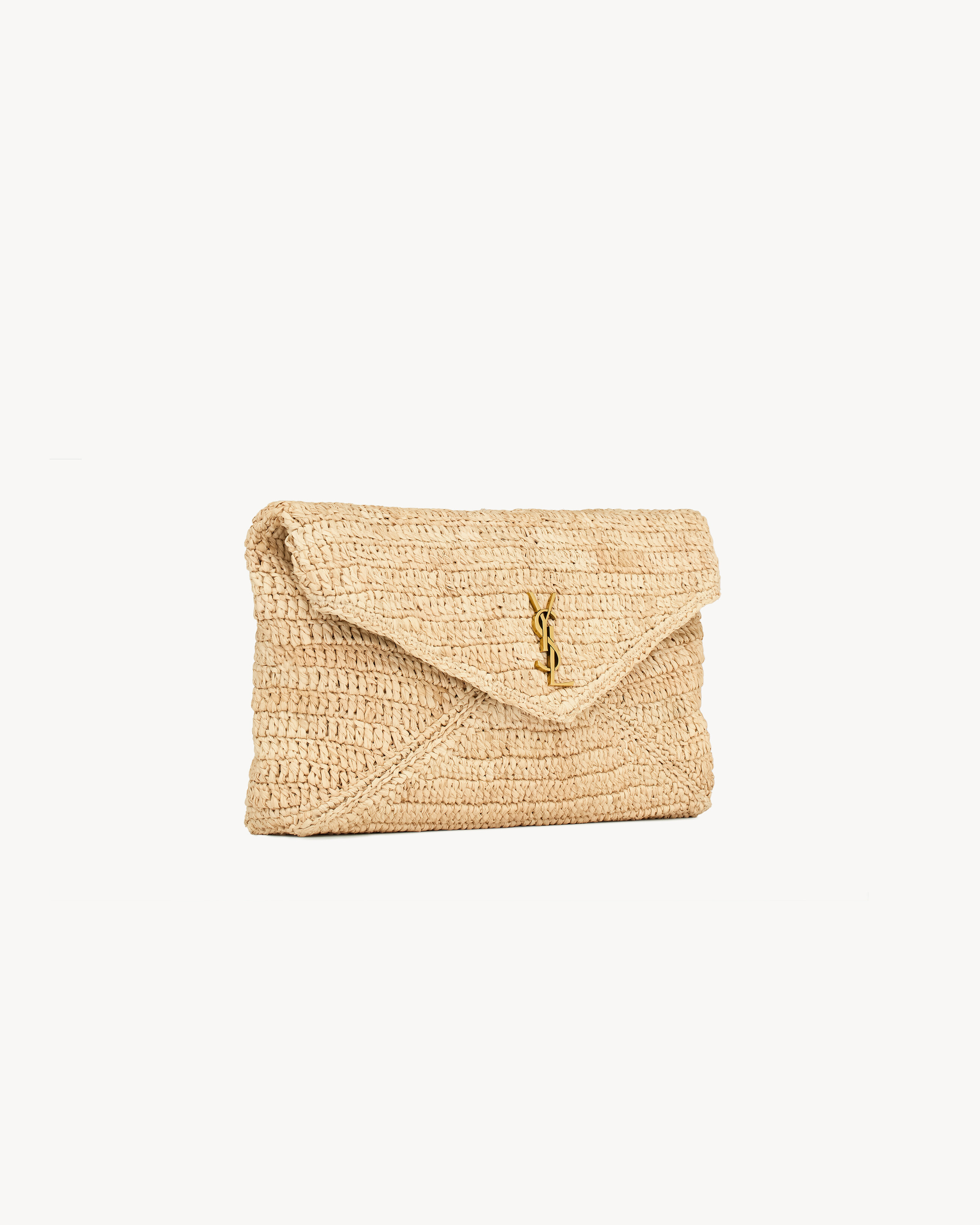 CASSANDRE LARGE ENVELOPE POUCH IN RAFFIA - 6