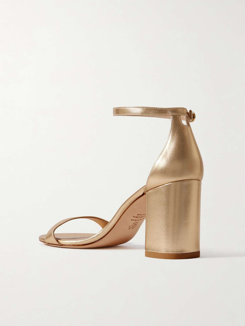 Nudist Block metallic leather sandals 3