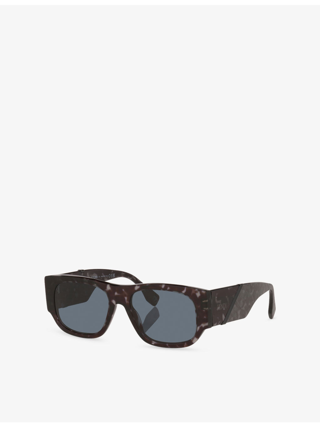 FE40156I Fendi Diagonal Rectangular-Frame Acetate Sunglasses - 3