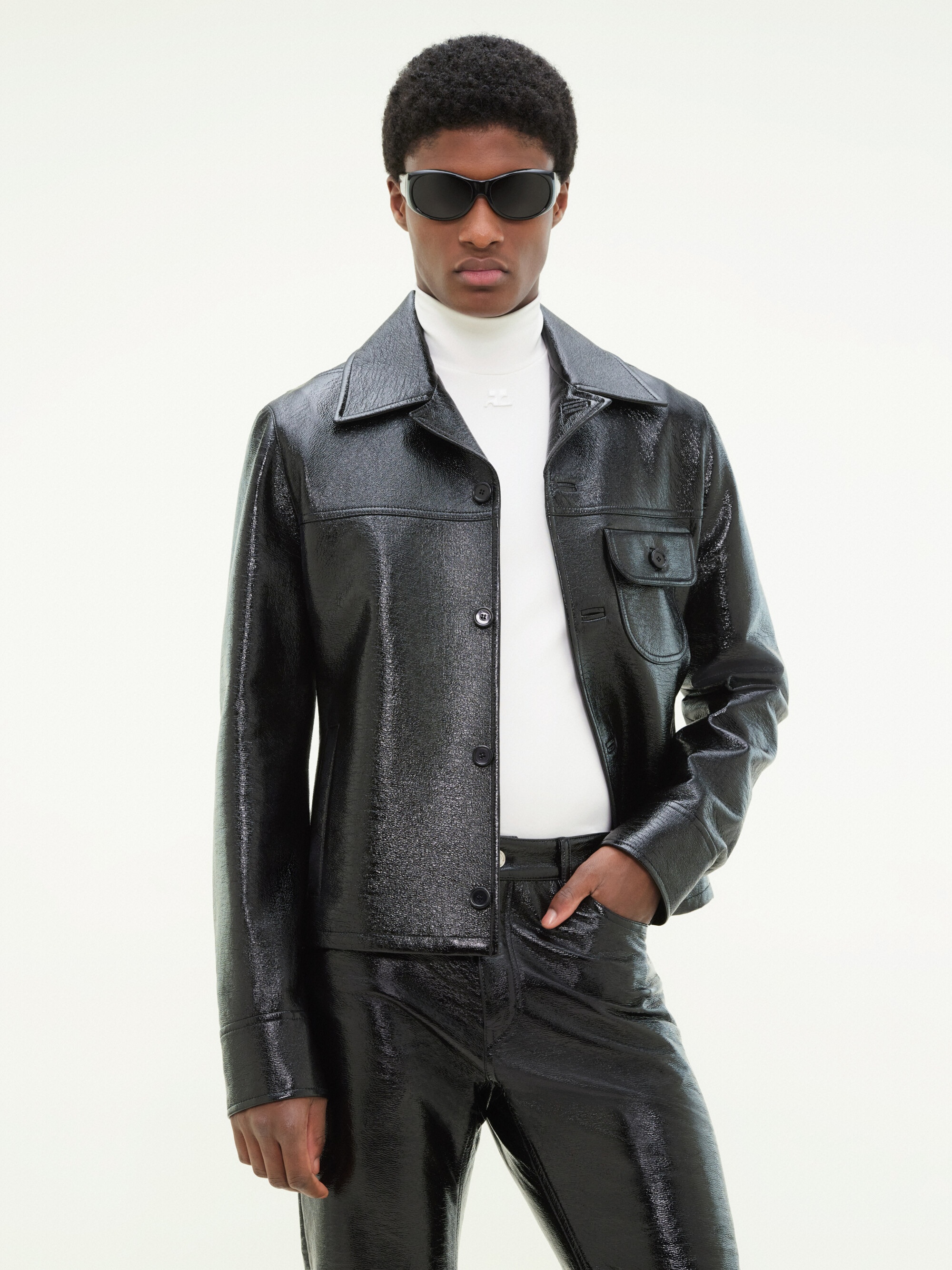 SINGLE POCKET VINYL JACKET - 5