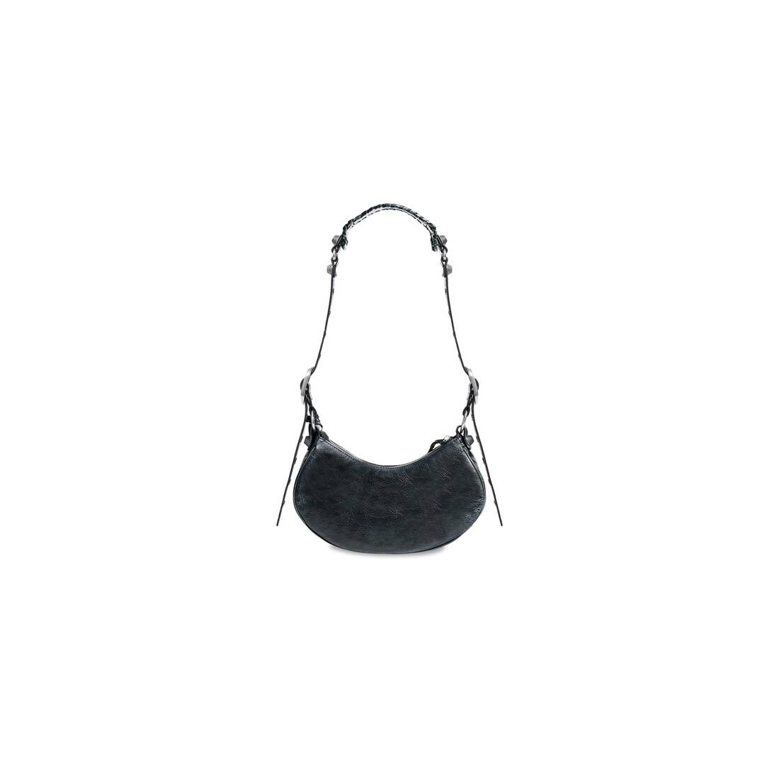 Women's Le Cagole Xs Shoulder Bag Dirty Effect in Black - 4
