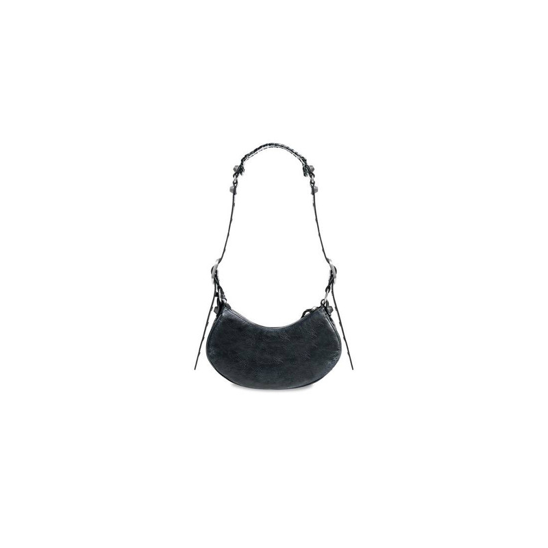 Women's Le Cagole Xs Shoulder Bag Dirty Effect in Black 4